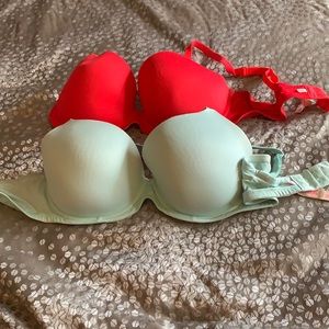 2 Lightly Lined PINK Bras